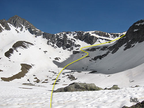 Ascensin a los Ibones de Anayet por la Rinconada nevada