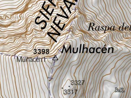 Mapa del Mulhacen actualizado