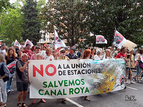 Manifestacin Salvemos Canal Roya